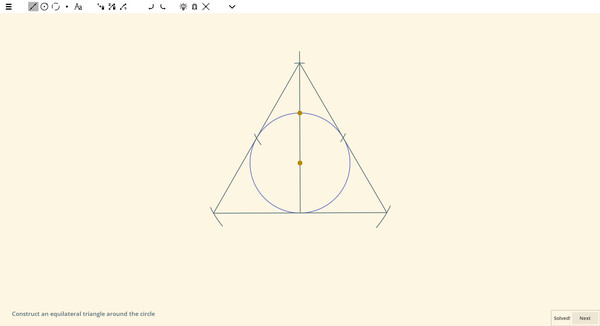 Ecocoru : Euclidean Constructions -- Compass & Ruler screenshot 2