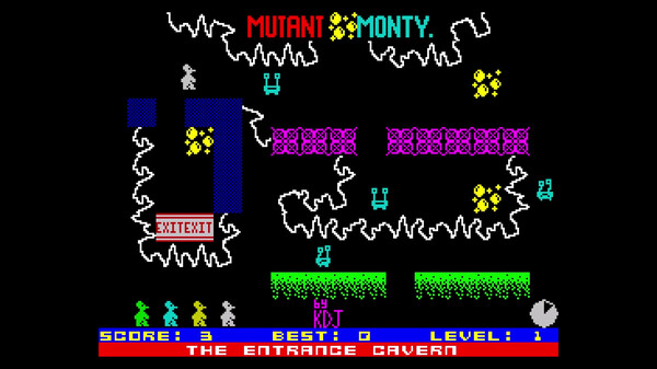 Mutant Monty (C64/CPC/Spectrum) screenshot 1