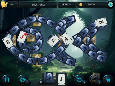 Mystery Solitaire. The Black Raven 4 screenshot 2