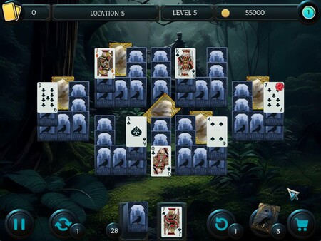 Mystery Solitaire. The Black Raven 4 screenshot 5
