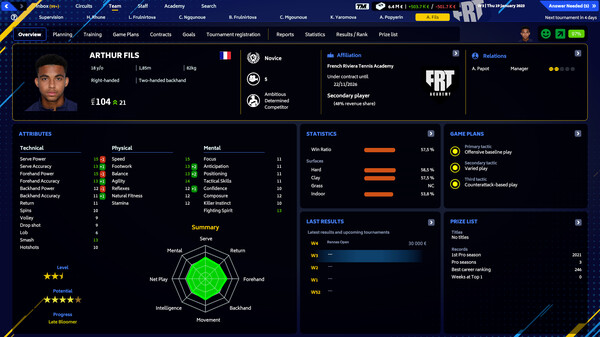 Tennis Manager 2023 screenshot 1