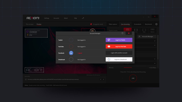 Action! - Gameplay Recording and Streaming screenshot 1