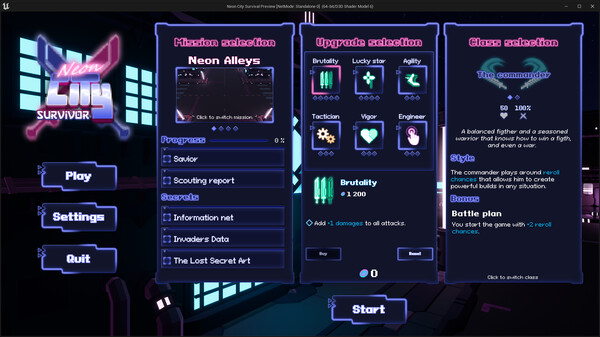 Neon City Survivor screenshot 3