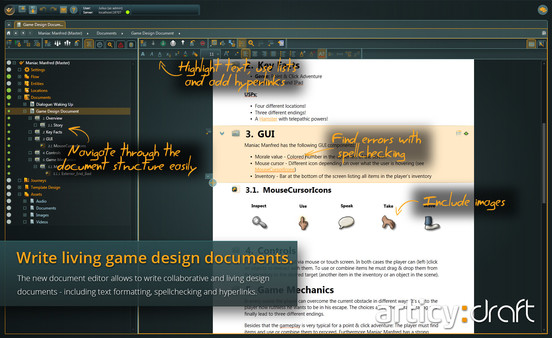 articy:draft screenshot 12