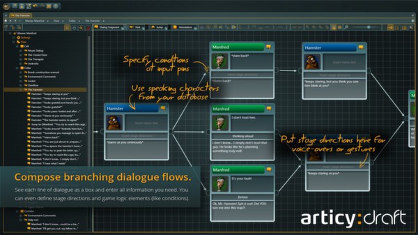 articy:draft screenshot 3