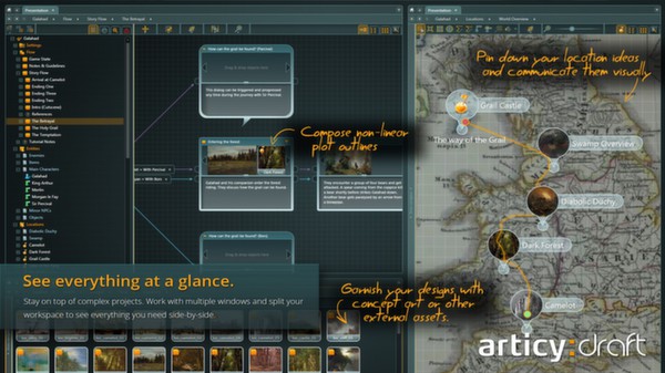 articy:draft screenshot 1