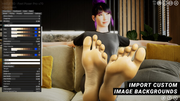 HAELE 3D - Feet Poses Pro - Drawing References screenshot 1