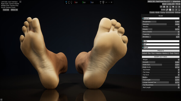HAELE 3D - Feet Poses Pro - Drawing References screenshot 6