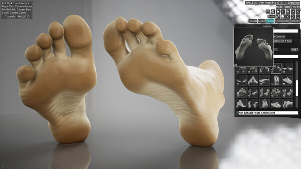 HAELE 3D - Feet Poses Pro - Drawing References screenshot 8