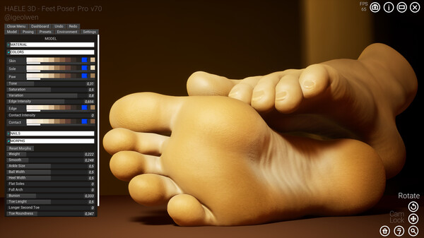 HAELE 3D - Feet Poses Pro - Drawing References screenshot 12