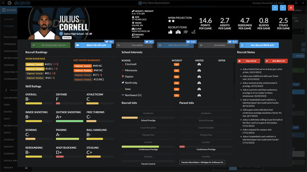 Draft Day Sports: College Basketball 2023 screenshot 2
