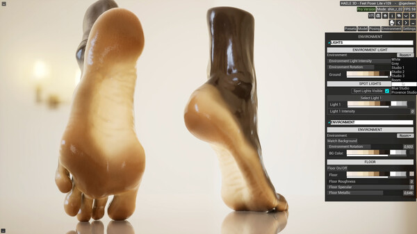HAELE 3D - Feet Poses Lite - Drawing References screenshot 9