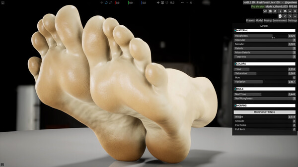 HAELE 3D - Feet Poses Lite - Drawing References screenshot 10