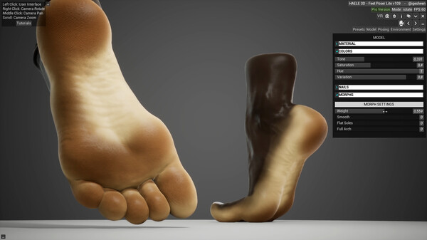 HAELE 3D - Feet Poses Lite - Drawing References screenshot 2