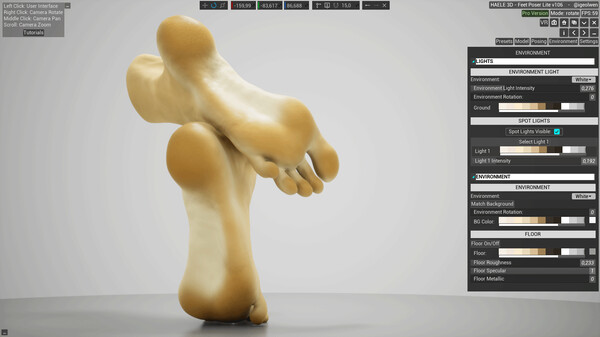 HAELE 3D - Feet Poses Lite - Drawing References screenshot 12