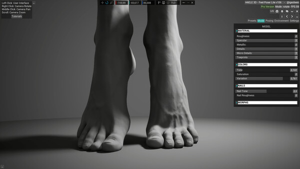 HAELE 3D - Feet Poses Lite - Drawing References screenshot 5