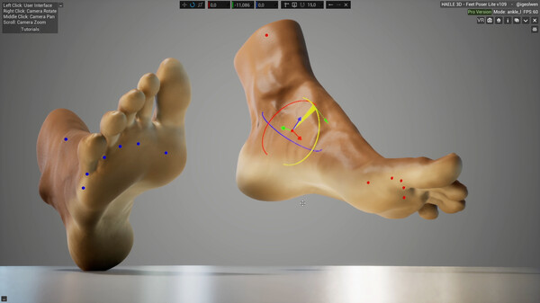 HAELE 3D - Feet Poses Lite - Drawing References screenshot 1