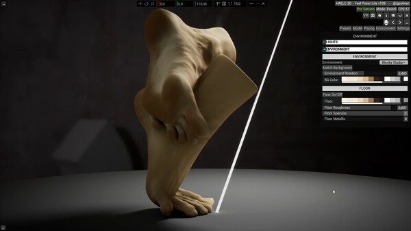 HAELE 3D - Feet Poses Lite - Drawing References screenshot 3