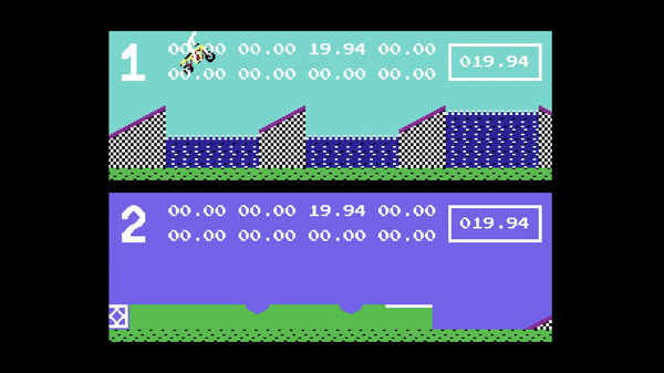 Kikstart: Off-Road Simulator (C64/C128) screenshot 2