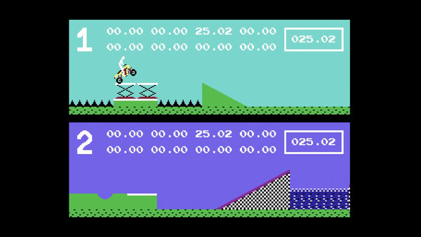 Kikstart: Off-Road Simulator (C64/C128) screenshot 4