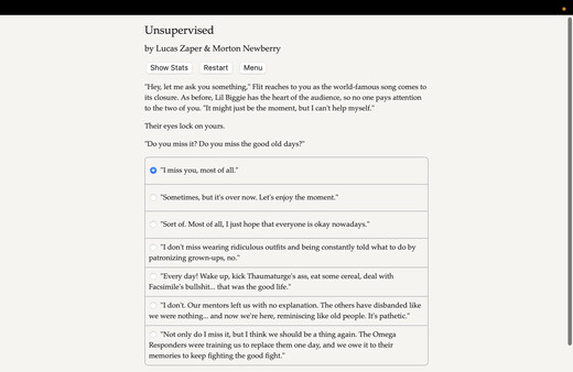 Unsupervised screenshot 2
