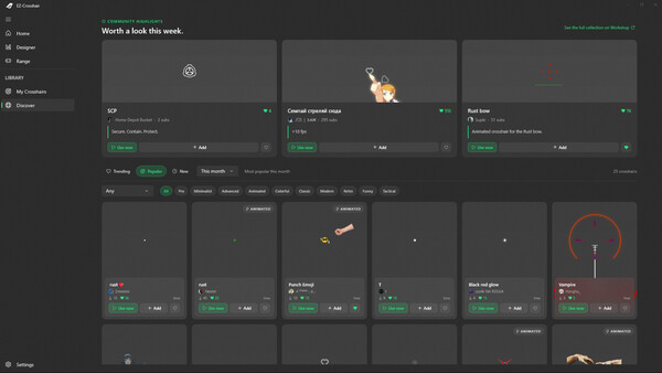EZ-Crosshair — Custom Crosshair Overlay & Aim Trainer screenshot 6