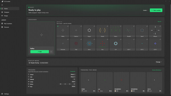 EZ-Crosshair — Custom Crosshair Overlay & Aim Trainer screenshot 7