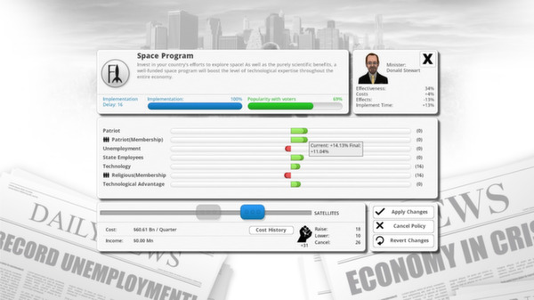 Democracy 3 screenshot 2