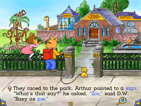 Arthur's Reading Race screenshot 2