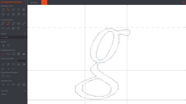 Birdfont screenshot 3