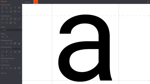 Birdfont screenshot 2
