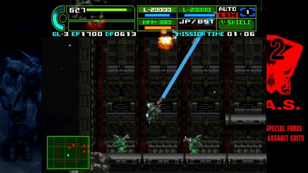 Assault Suit Leynos 2 Saturn Tribute screenshot 4