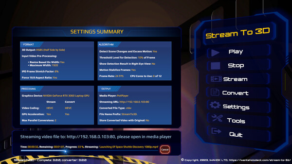 Stream to 3D screenshot 2