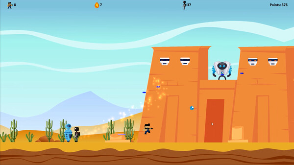 Cabezurrio vs Robots 2.0 screenshot 1