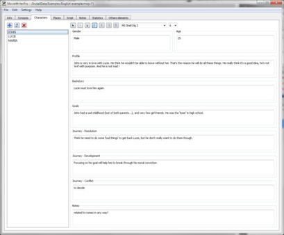 MovieWriterPro screenshot 3