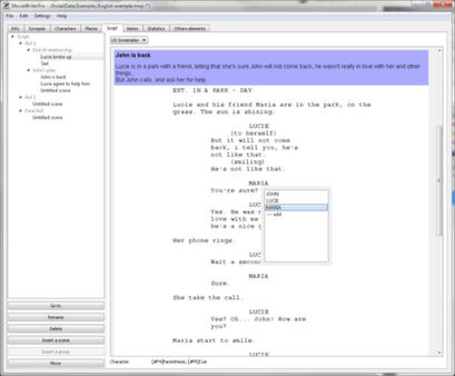 MovieWriterPro screenshot 2