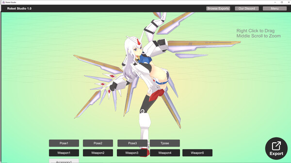 Gundam Girl Studio for VRChat and Vroid screenshot 4