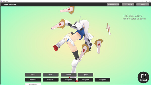 Gundam Girl Studio for VRChat and Vroid screenshot 5