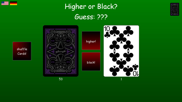 Higher or Black screenshot 1