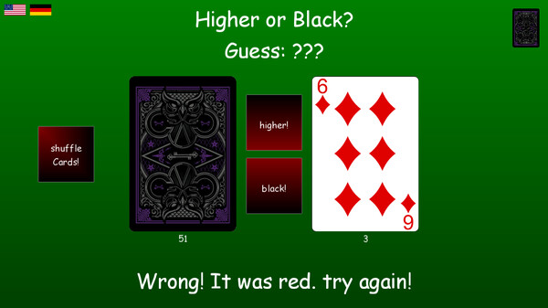 Higher or Black screenshot 2