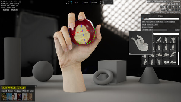 HAELE 3D - Hand Poses Pro - Drawing References screenshot 10