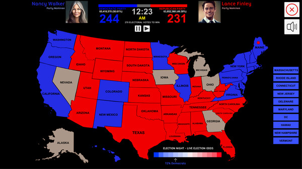 2024 U.S. Election Simulator screenshot 1