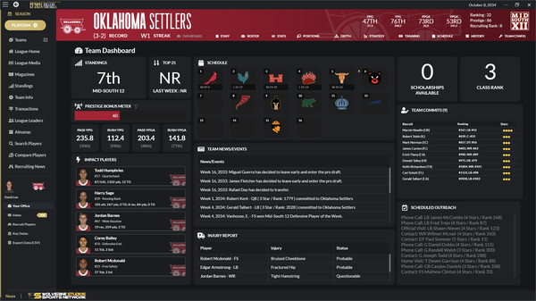 Draft Day Sports: College Football 2024 screenshot 9