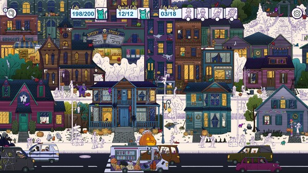 Hidden Cats in Spooky Town screenshot 6