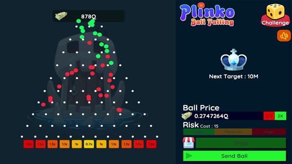 Plinko : Ball Falling 3D-2D screenshot 1