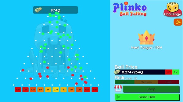 Plinko : Ball Falling 3D-2D screenshot 4