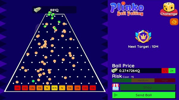 Plinko : Ball Falling 3D-2D screenshot 3