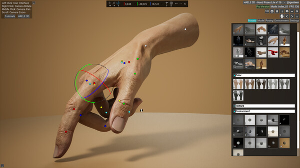 HAELE 3D - Hand Poses Lite - Drawing References screenshot 6