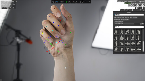 HAELE 3D - Hand Poses Lite - Drawing References screenshot 11