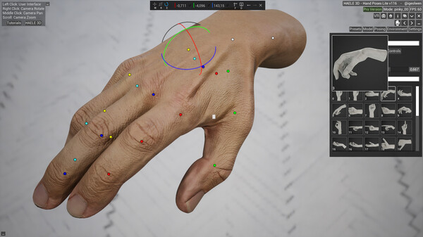 HAELE 3D - Hand Poses Lite - Drawing References screenshot 8